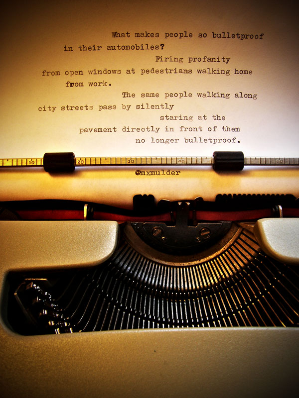 What makes people so bulletproof in their automobiles?