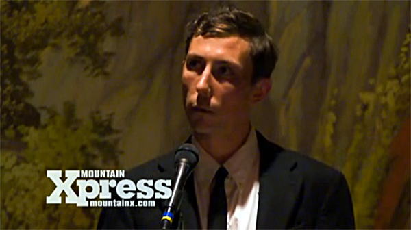 Jaye Bartell announces the winner of the 2011 Mountain Xpress Poetry Prize