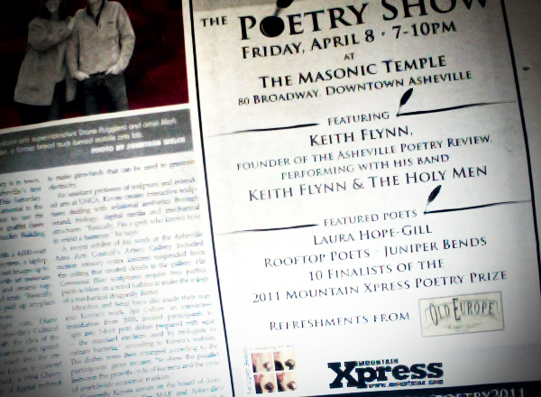 Mountain Xpress Poetry Show Ad
