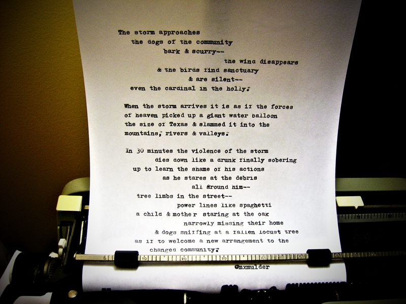 Poem: The Storm Approaches