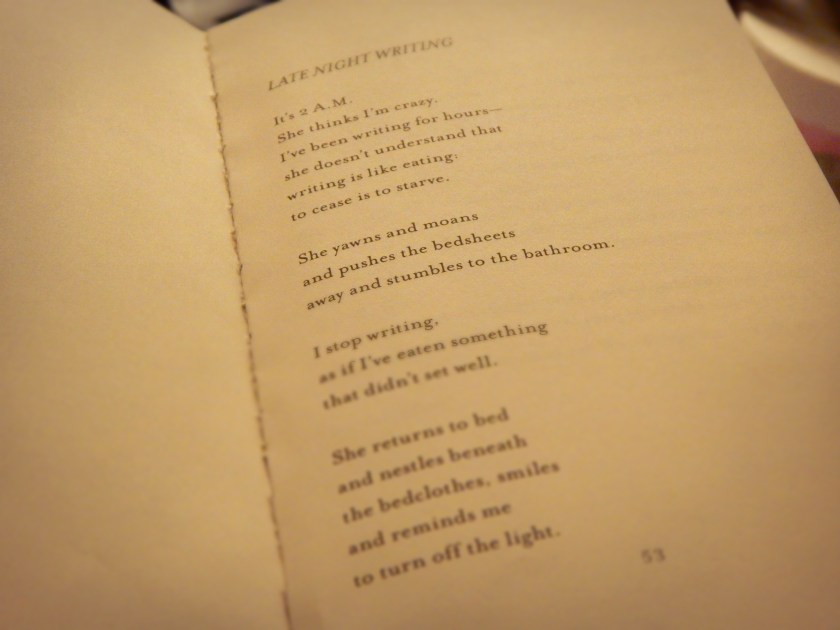 Title poem by Matthew Mulder from the book Late Night Writing.